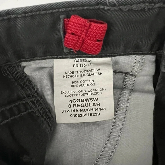 Boys Grey Wrangler Cargo Shorts Size 8 Regular - Picture 5 of 6